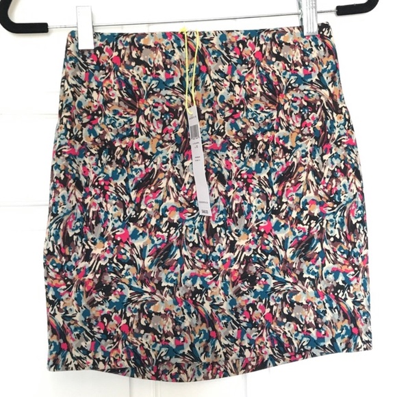 BCBGeneration Floral Print Bodycon Mini Skirt - Picture 2 of 4